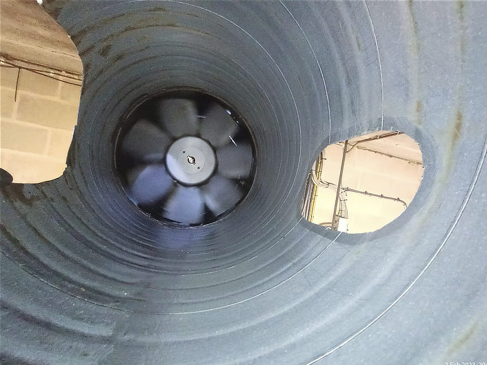 Ducting after cleaning